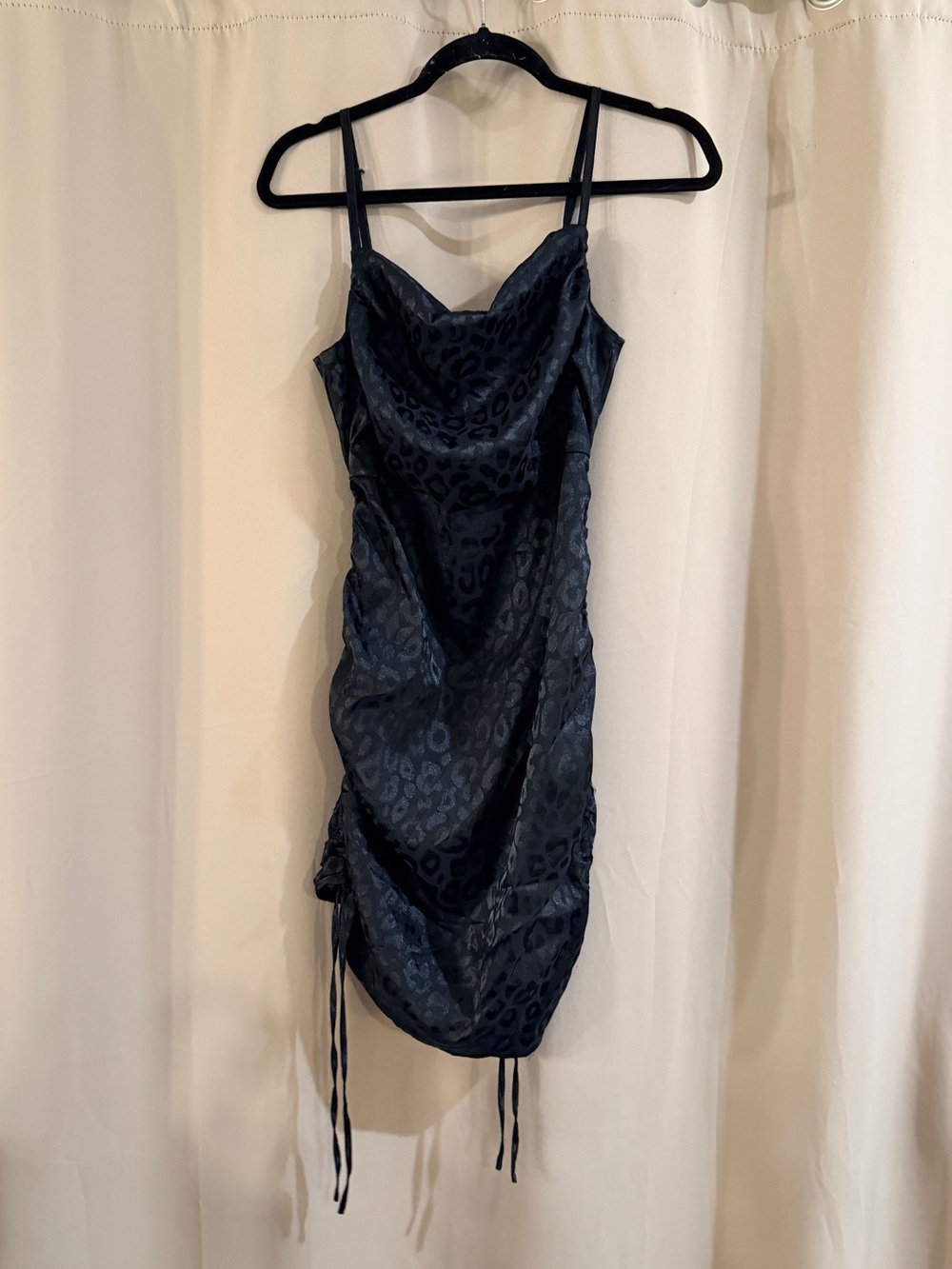 Wild Fable Black Textured Fabric Dress